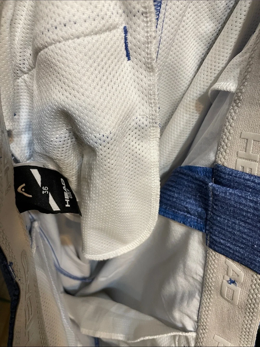 Men's HEAD Golf Performance Flex Golf Pants Blue Pattern Lightweight 38x29